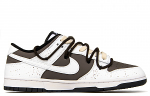 Nike Dunk Coffee Time Slip-Resistant Cushioning Low-Top Skateboard Shoes Men's White Brown 1 2549209