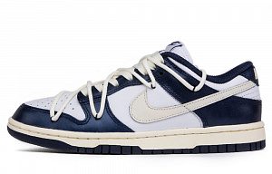 Nike Dunk Low-Top Skateboard Shoes Women's Marine Blue