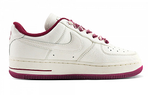 Nike Air Force 1 Anti-Slip Wear-Resistant Low-Top Skateboard Shoes Women's White Pink 1 2549334