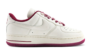 Nike Air Force 1 Anti-Slip Wear-Resistant Low-Top Skateboard Shoes Women's White Pink 1 2550893