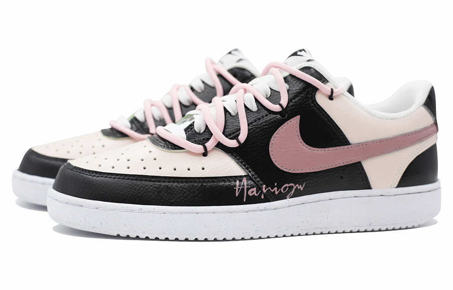 Nike Court Vision Low Moldy Black Pink Anti-Slip Wear-Resistant Low-Top Skateboard Shoes Men's Black Pink купить в интернет-магазине Yoocart с быстрой доставкой по России.