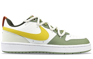 Nike Court Borough Slip-Resistant Cushioning Wear-Resistant Low-Top Skateboard Shoes Women's White Green 1 2551323