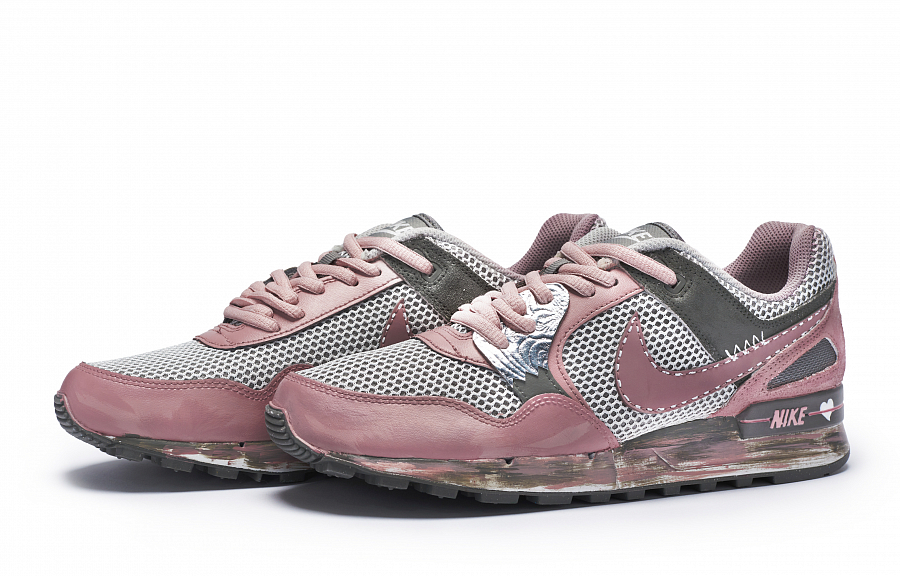 Nike Air Pegasus 89 Low-Top Casual Running Shoes Men's Gray Pink купить в интернет-магазине Yoocart с быстрой доставкой по России.