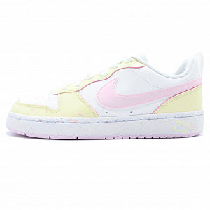 Nike Court Borough Low-Top Skateboard Shoes GS Light Yellow 1 2551830