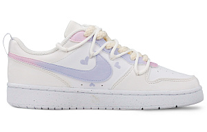 Nike Court Borough Low White Sneakers Anti Slip Wear Resistant Low Top Skateboard Shoes Women's White 1 2552534
