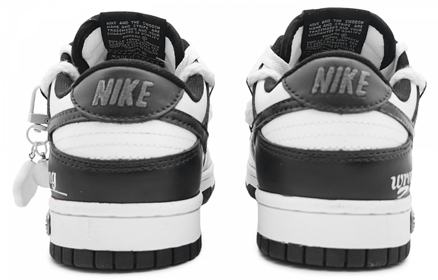 Nike Dunk Low 'Black' Panda Low-Top Skateboard Shoes GS Silver Gray купить в интернет-магазине Yoocart с быстрой доставкой по России.