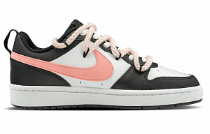 Nike Court Borough Dreamy Sweetheart Anti Slip Wear Resistant Low Top Skateboard Shoes GS Black Pink 1 2553619