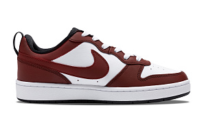 Nike Court Borough Low 2 Burgundy Dream Anti-Slip Wear-Resistant Low-Top Skateboard Shoes GS Burgundy 1 2554265