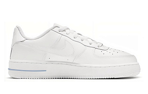 Nike Air Force 1 Anti-Slip Wear-Resistant Low-Top Skateboard Shoes Women's White Blue 1 2554704