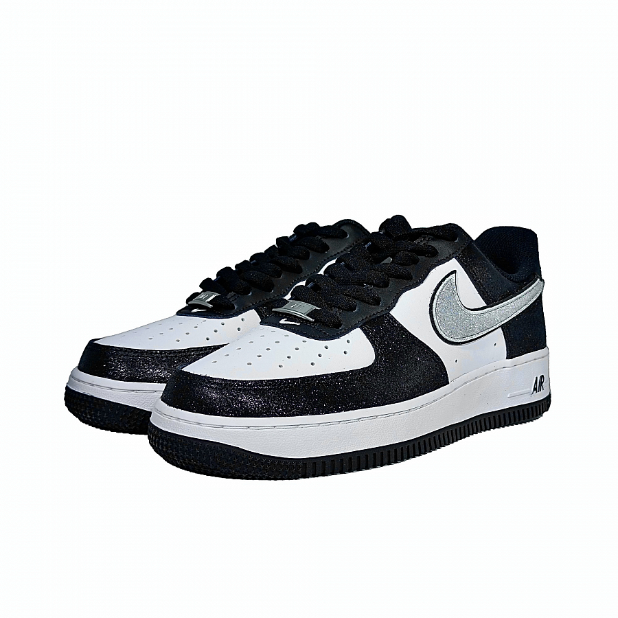 Nike Air Force 1 Lightweight Anti-Slip Low-Top Skateboard Shoes Unisex Black White