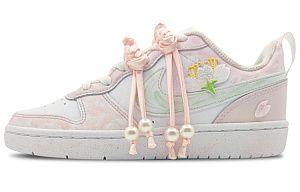 Nike Court Borough Low-Top Skateboard Shoes Women's Pink White