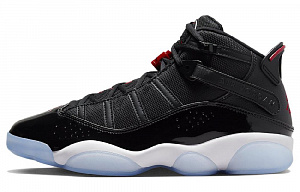 Jordan 6 Rings Black Gym Red