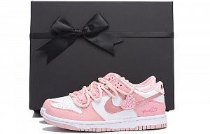 Nike Dunk Chestnut Slip-Resistant Low-Top Skateboard Shoes GS Pink