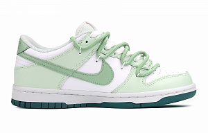 Nike Dunk Low-Top Skateboard Shoes GS White Green 1 2555917