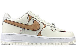 Nike Air Force 1 Low-Top Skateboard Shoes Unisex Coffee 1 2556076
