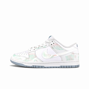 Nike Dunk Low-Top Skateboard Shoes Men's Cyan White 1 2556257