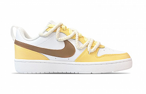 Nike Court Borough Low Top Skateboard Shoes GS Yellow 1 2556501