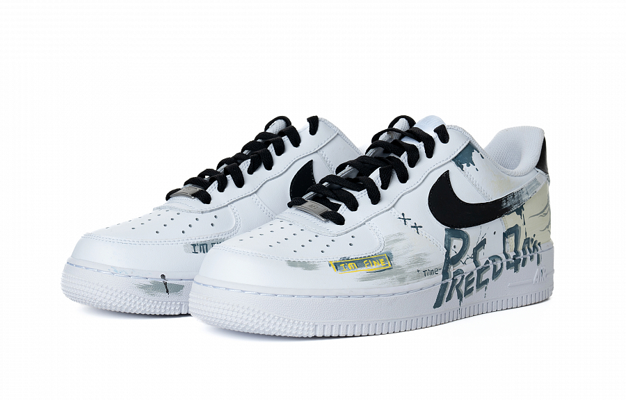 Nike Air Force 1 Air Force 1 Cushioning Wear-Resistant Low-Top Skateboard Shoes Men's White Fashion Versatile купить в интернет-магазине Yoocart с быстрой доставкой по России.