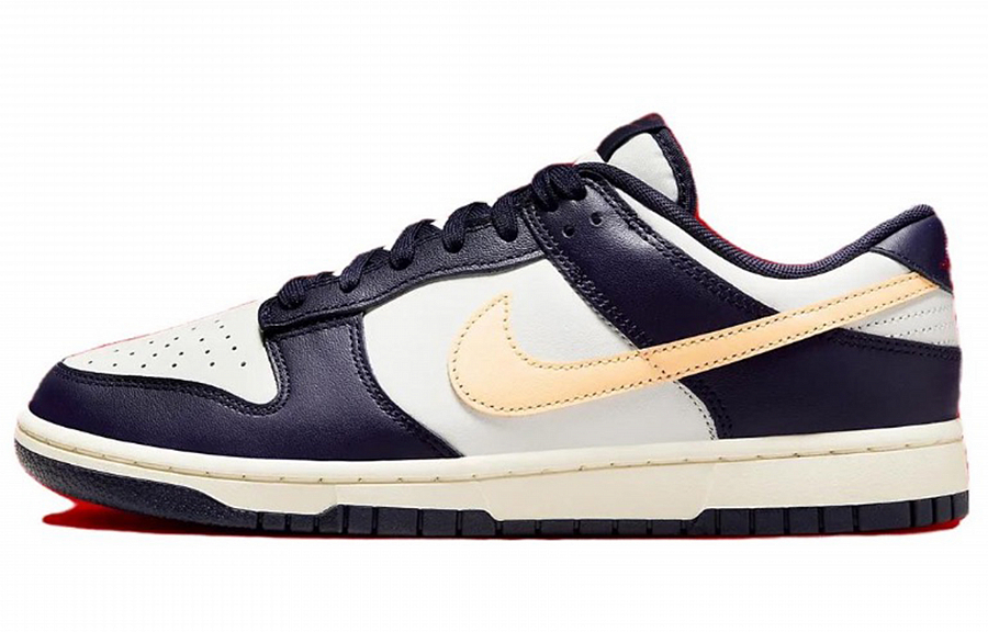 Nike Dunk Anti-Slip Wear-Resistant Low-Top Skateboard Shoes Men's Navy Blue White купить в интернет-магазине Yoocart с быстрой доставкой по России.