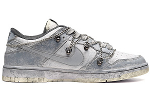 Nike Dunk Low-Top Skateboard Shoes Men's Dye-Sublimated Gray 1 2558350