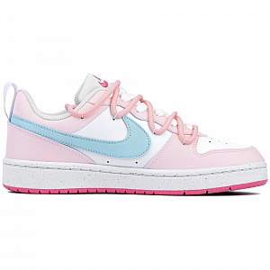 Nike Court Borough LOW Lucky Little Bunny Qian Anti-Slip Wear-Resistant Low-Top Skateboard Shoes GS Blue Pink 1 2558468