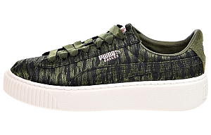 PUMA Basket Platform Vr 'Green White' Women's