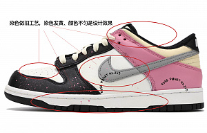 Nike Dunk Low Anti-Slip And Wear-Resistant Lightweight Low-Top Casual Skateboard Shoes GS Black Pink 1 2559200