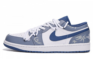 Jordan Air Jordan 1 Low-Top Vintage Basketball Shoes Men's Marine Blue