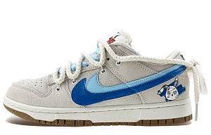 Nike Dunk Low SE Low-Top Skateboard Shoes Women's Gray Blue