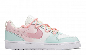 Nike Court Borough Low Top Skateboard Shoes GS Green Pink 1 2559879