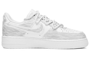 Nike Air Force 1 Impact-Resistant Quick-Drying Wear-Resistant Low-Top Skateboard Shoes Women's White Gray 1 2559996