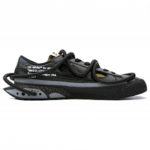 OFF WHITE x Nike Blazer Low 77 Skateboard Shoes Unisex Black 1 2560170