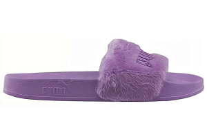 PUMA Fenty X PUMA Fur Slide Sandals Purple 1 2560514