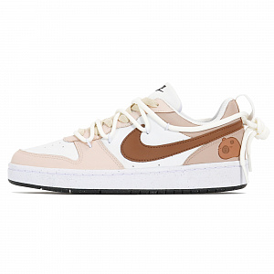 Nike Court Borough Joy Lemon Anti-Slip Wear-Resistant Low-Top Skateboard Shoes GS White Umber 1 2561728