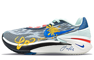 Nike Air Zoom G.T. Cut 2 Cushioning Anti-Slip And Wear-Resistant Low-Top Basketball Shoes Unisex Blue Gold 1 2562008