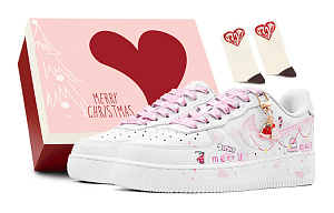 Nike Air Force 1 Air Force 1 Dreamy Candy Anti-Slip Wear-Resistant Low-Top Skateboard Shoes GS White Pink 1 2562674