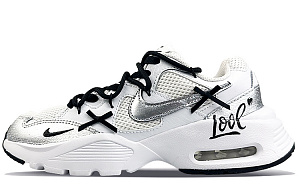 Nike Air Max Fusion Cushioning Anti-Slip And Wear-Resistant Low-Top Running Shoes Women's White Black 1 2564281