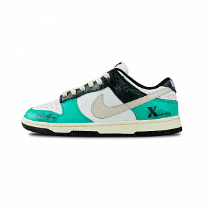 Nike Dunk Skateboard Shoes Women's Low top Black/White/Green 1 2564491
