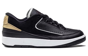 Jordan 2 Retro Low Black Metallic Gold Women's 1 2566407