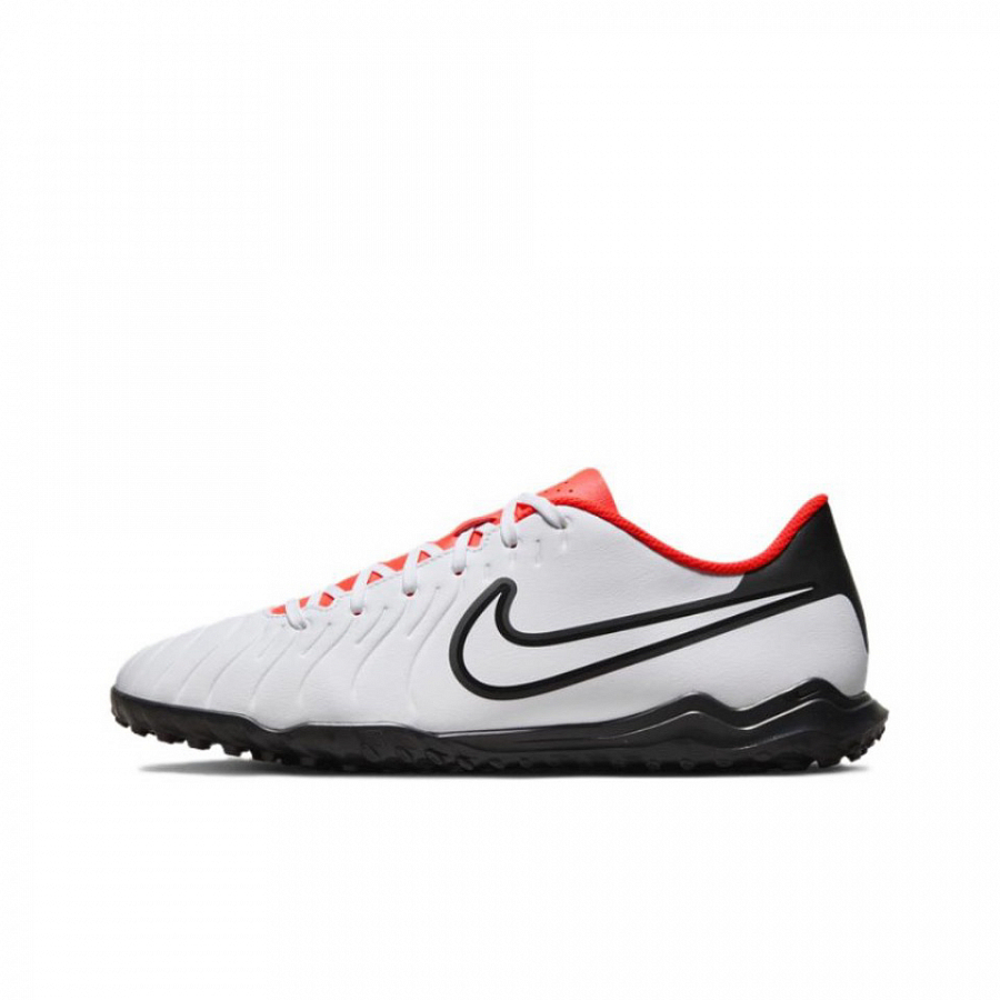 Nike Tiempo Legend 10 TF Rubber Broken Studs Anti-Slip Wear-Resistant Soccer Shoes Men's White Fashion Versatile