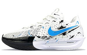 Nike Air Zoom G.T. Cut 3 Wear-Resistant Low-Top Basketball Shoes Men's Black White 1 2566602