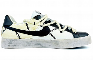 Nike Court Royale Low-Top Skateboard Shoes Men's White Yellow Black 1 2566707