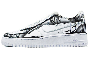 Nike Air Force 1 Air Force 1 Anti Slip Wear Resistant Low Top Skateboard Shoes Men's Black
