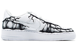 Nike Air Force 1 Air Force 1 Anti Slip Wear Resistant Low Top Skateboard Shoes Men's Black 1 2566860