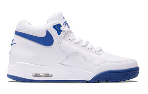 Nike Flight Legacy Red Cube Anti-Slip Wear-Resistant Mid-Top Vintage Basketball Shoes Men's White Blue Red 1 2568000