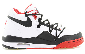 Nike Flight Legacy Mid-Top Vintage Basketball Shoes Unisex Red White 1 2569163