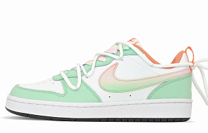 Nike Court Borough Anti-Slip Wear-Resistant Low-Top Skateboard Shoes Women's Green Pink 1 2569339