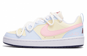 Nike Court Borough Dopamine Dressing Anti-Slip Wear-Resistant Low-Top Skateboard Shoes GS Pink Blue 1 2569778