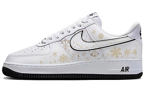 Nike Air Force 1 Anti-Slip And Wear-Resistant Breathable Low-Top Skateboard Shoes Men's White Black