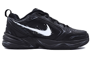 Nike Air Monarch 4 Low Top Chunky Sneakers Unisex Obsidian Black Silver 1 2570970